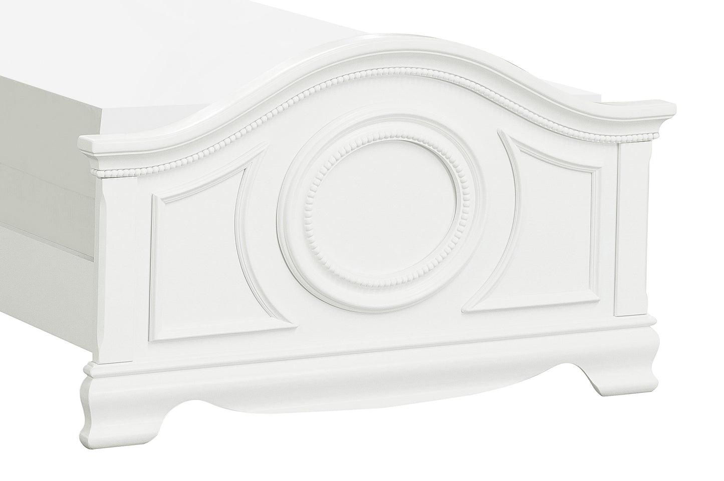 Lucida White Full Panel Bed - SET | 2039FW-1 | 2039FW-2 | 2039FW-3 - Luna Furniture - Dallas Store