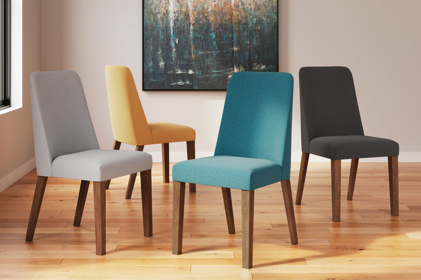 Lyncott Gray/Brown Dining Chair, Set of 2 - D615-01 - Luna Furniture - Dallas Store