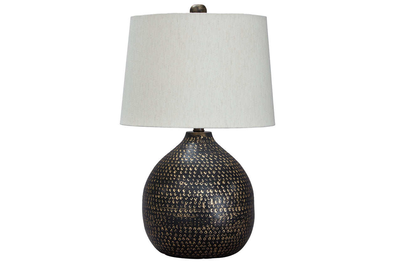 Maire Black/Gold Finish Table Lamp - L207294 - Luna Furniture - Dallas Store