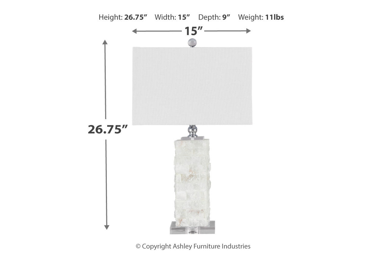 Malise White Table Lamp - L429014 - Luna Furniture - Dallas Store