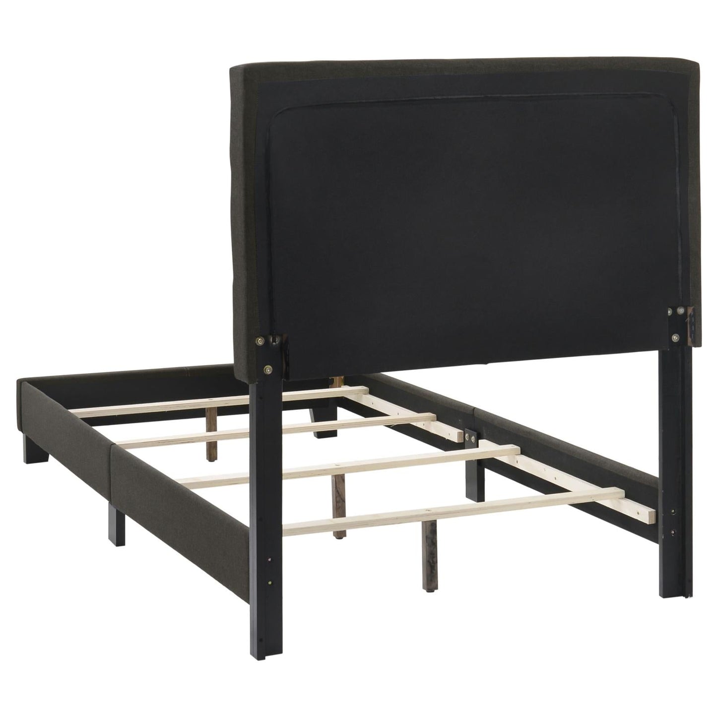 Mapes Tufted Upholstered Twin Bed Charcoal - 305746T - Luna Furniture - Dallas Store