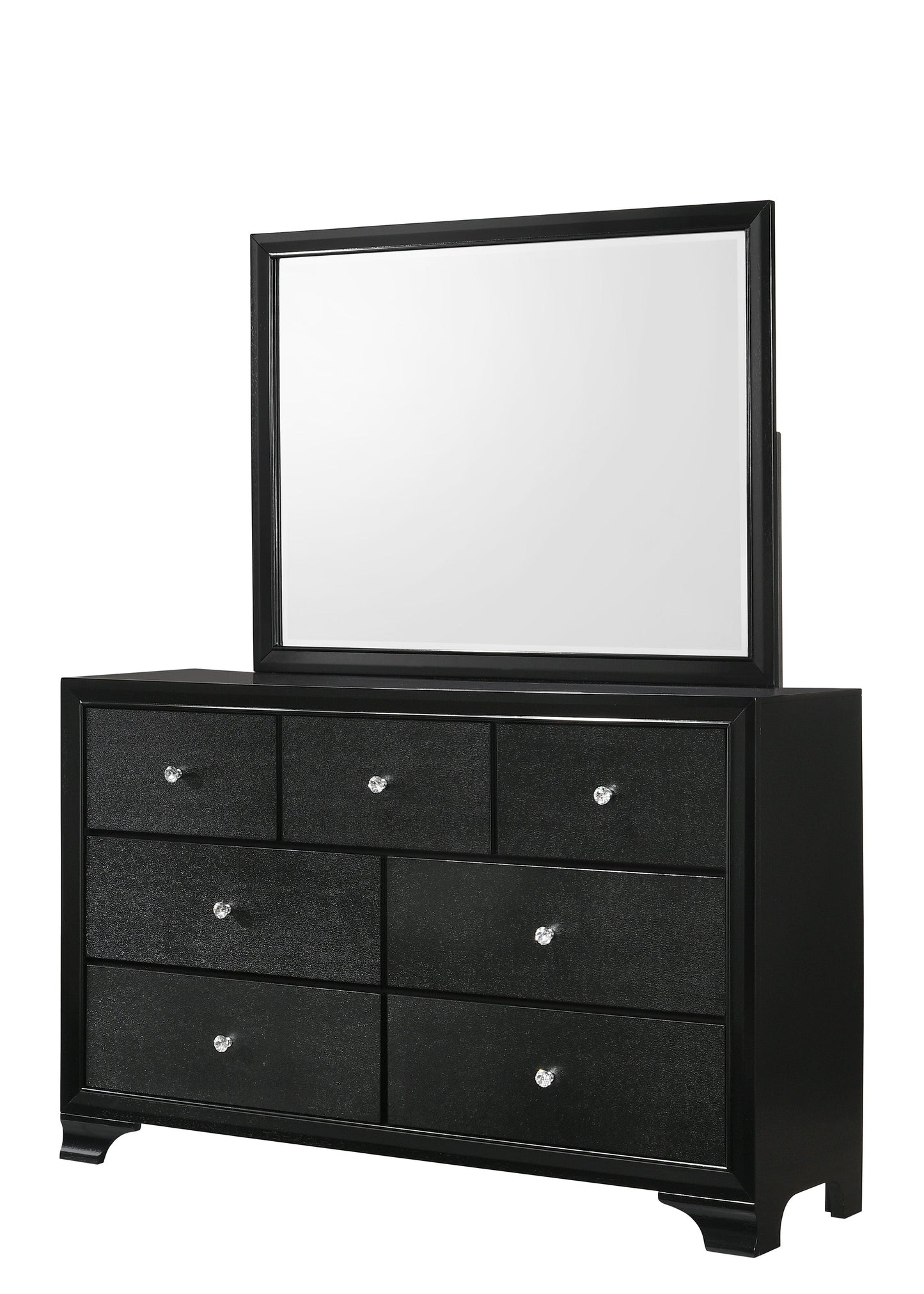 Micah Black Bedroom Mirror (Mirror Only) - B4350-11 - Luna Furniture - Dallas Store