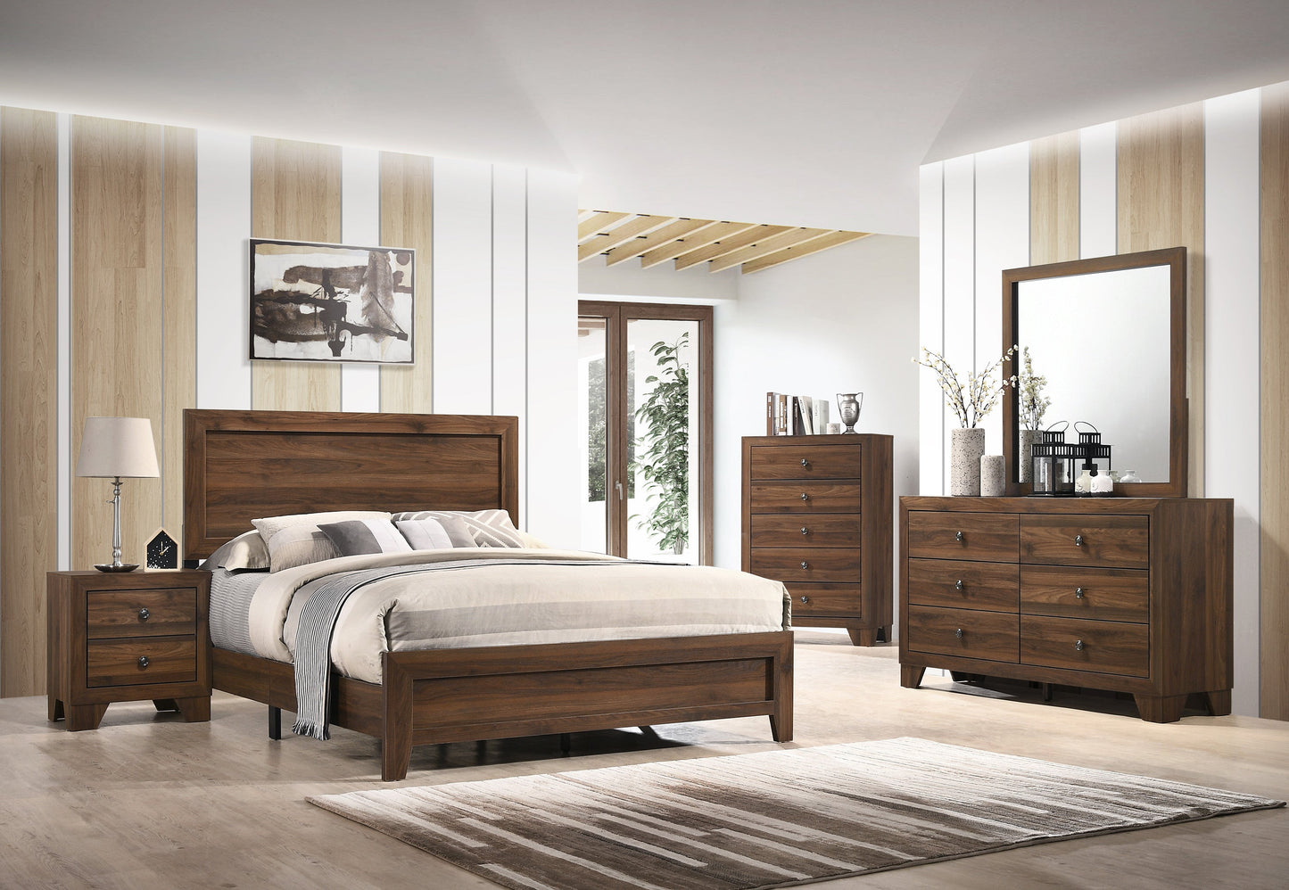 Millie Cherry Brown Nightstand - B9250-2 - Luna Furniture - Dallas Store