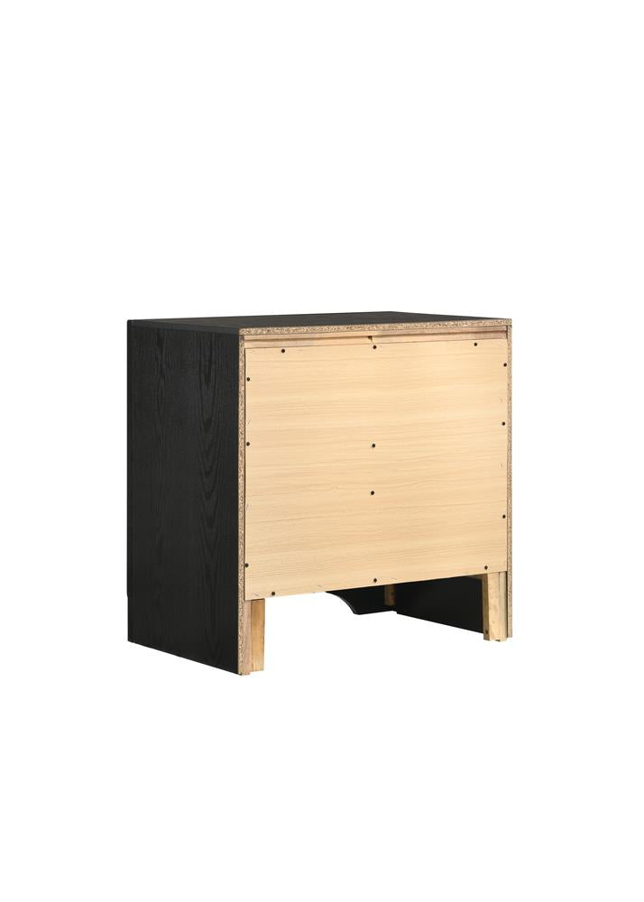 Miranda 2-Drawer Nightstand Tray Black - 206362 - Luna Furniture - Dallas Store