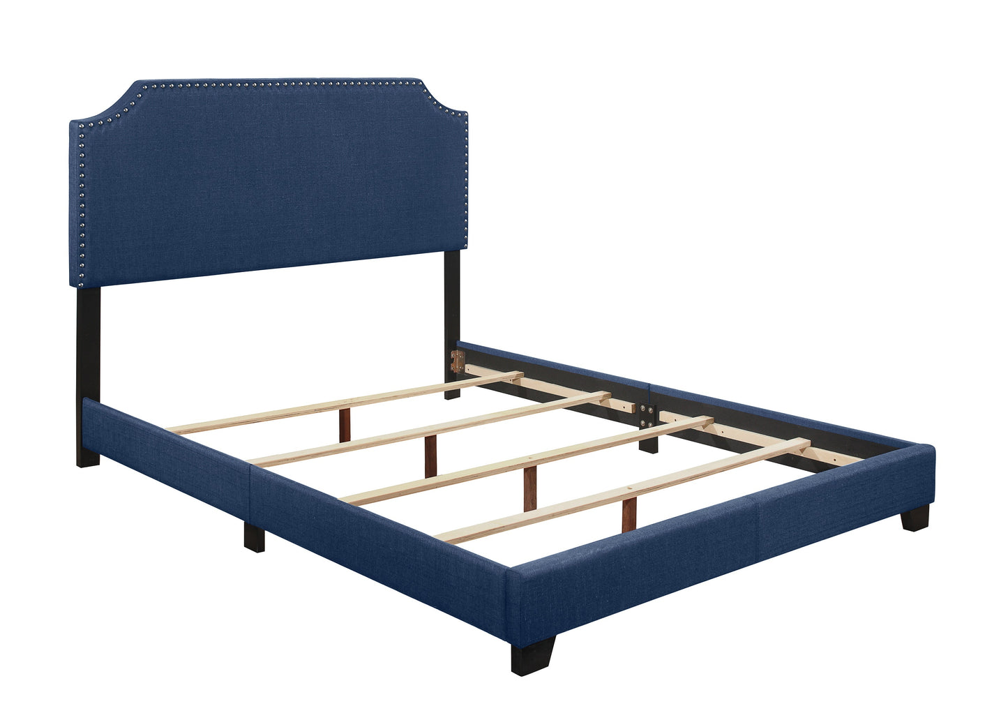 Miranda Blue Full Upholstered Bed - SH235FBLU-1 - Luna Furniture - Dallas Store