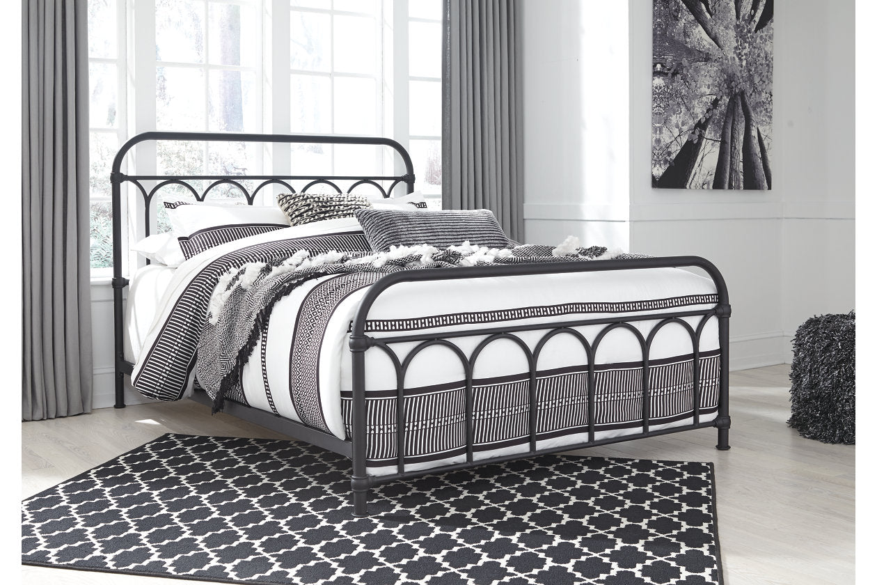 Nashburg Black Queen Metal Bed - B280-681 - Luna Furniture - Dallas Store