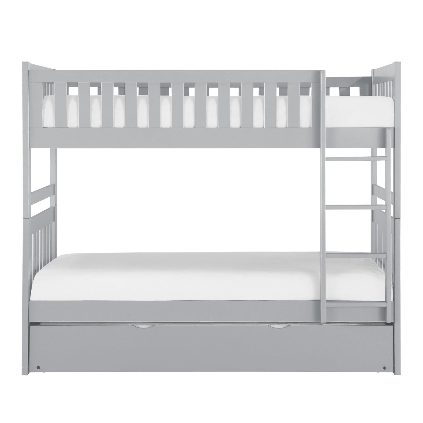 Orion Gray Twin/Twin Bunk Bed with Twin Trundle - SET | B2063-1 | B2063-2 | B2063-SL | B2063-R - Luna Furniture - Dallas Store