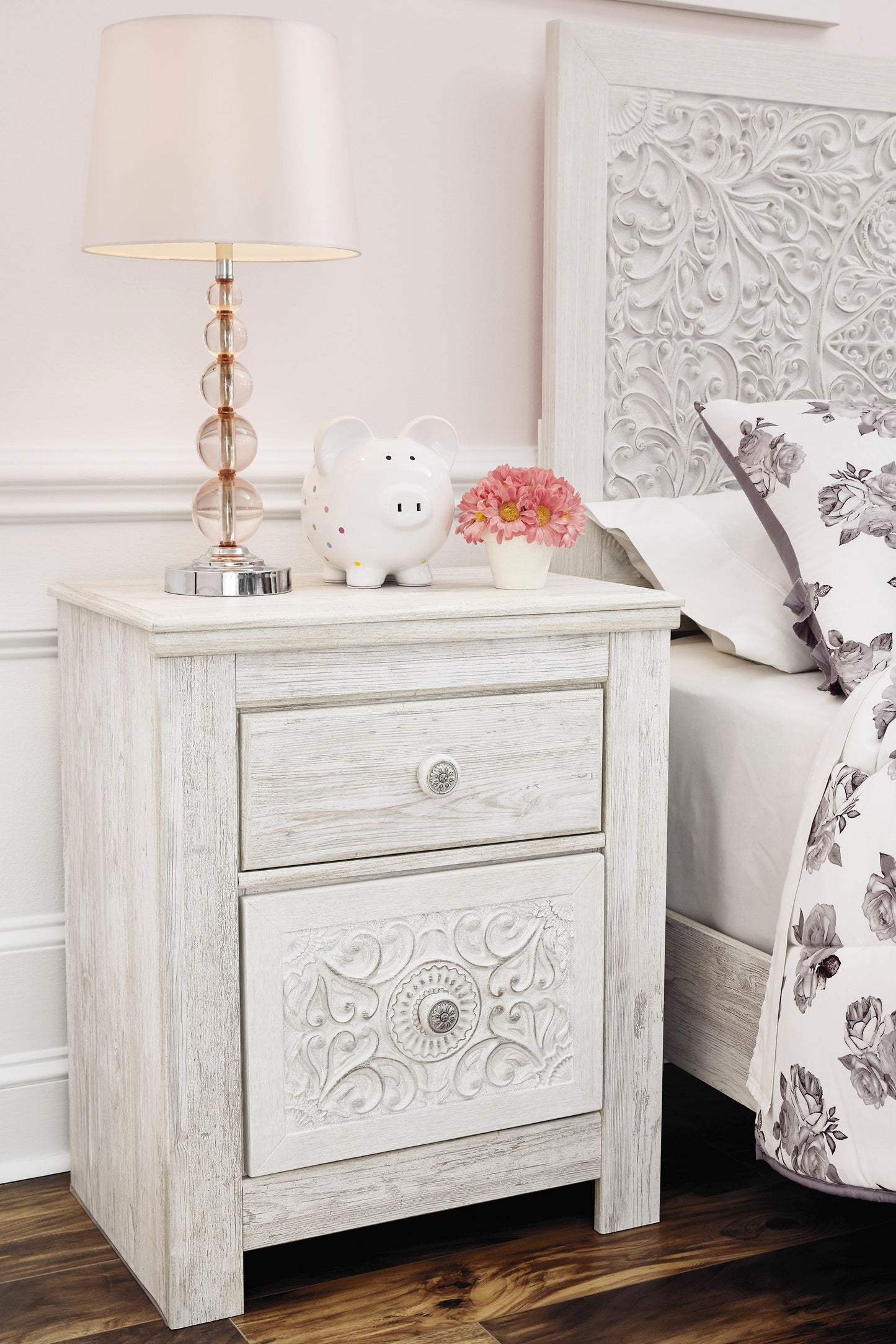 Paxberry Whitewash Panel Bedroom Set - SET | B181-54 | B181-57 | B181-31 | B181-36 - Luna Furniture - Dallas Store