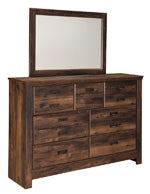 Quinden Dark Brown Bedroom Mirror (Mirror Only) - B246-36 - Luna Furniture - Dallas Store