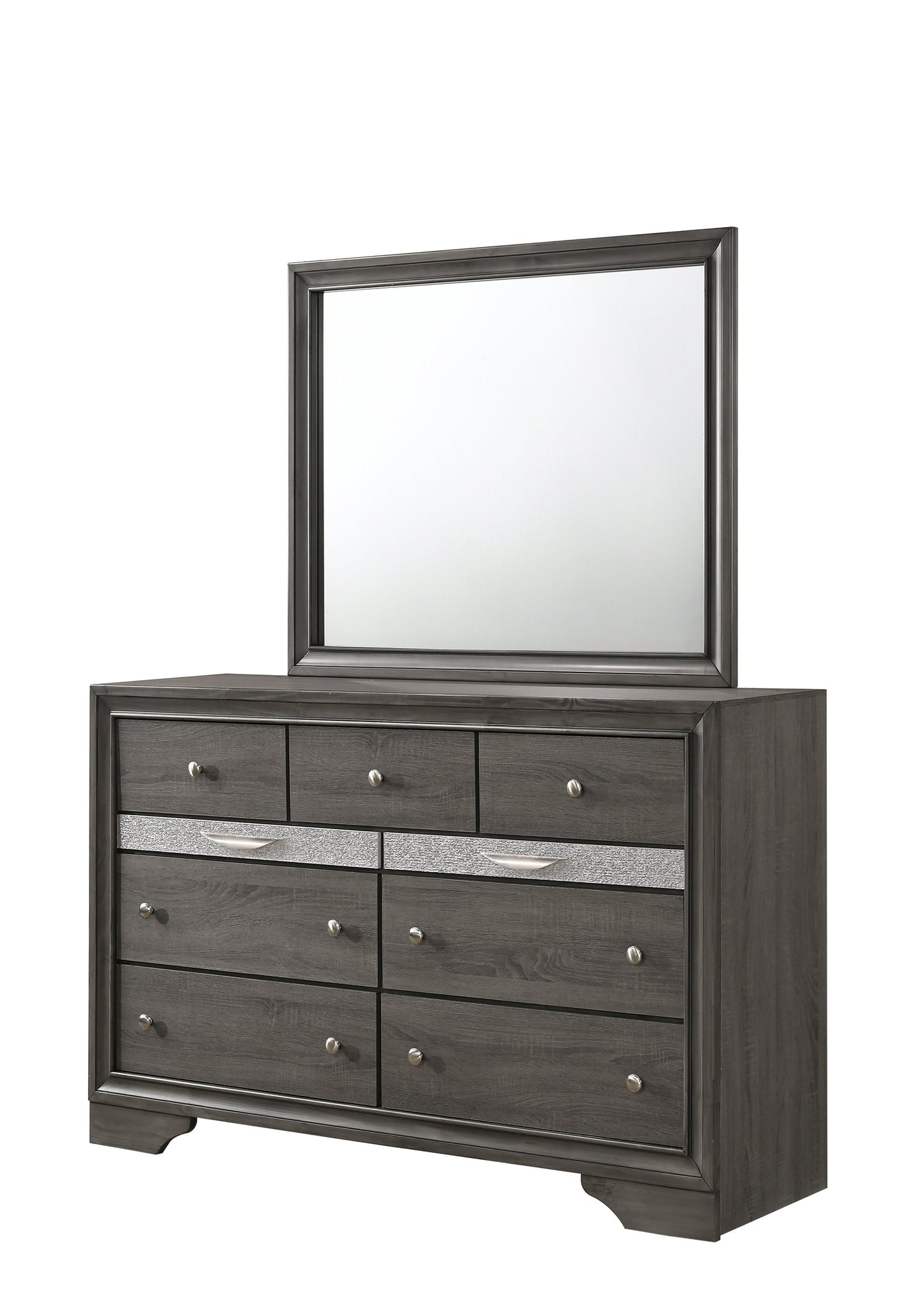 Regata Gray/Silver Bedroom Mirror (Mirror Only) - B4650-11 - Luna Furniture - Dallas Store