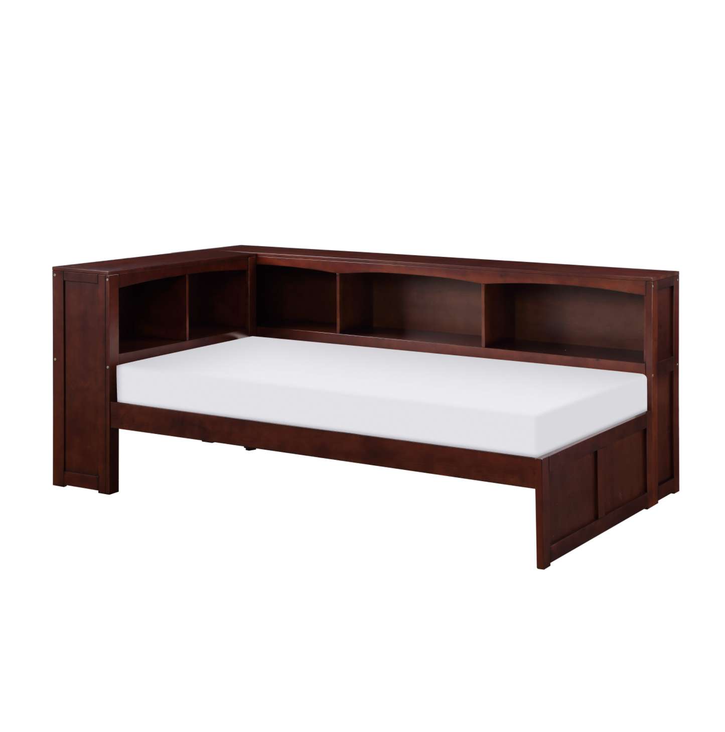 Rowe Dark Cherry Twin Bookcase Corner Bed - SET | B2013BCDC-1 | B2013BCDC-2 | B2013BCDC-BC - Luna Furniture - Dallas Store