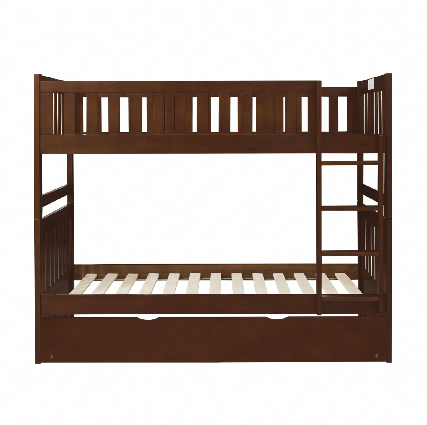 Rowe Dark Cherry Twin/Twin Bunk Bed with Twin Trundle - SET | B2013DC-1 | B2013DC-2 | B2013DC-SL | B2013DC-R - Luna Furniture - Dallas Store