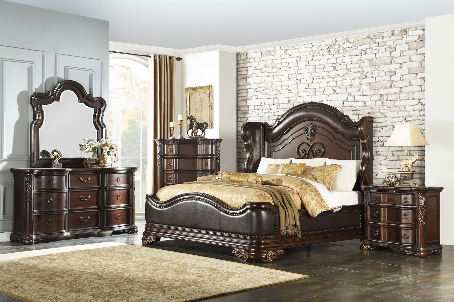 Royal Highlands Rich Cherry Dresser - 1603-5 - Luna Furniture - Dallas Store