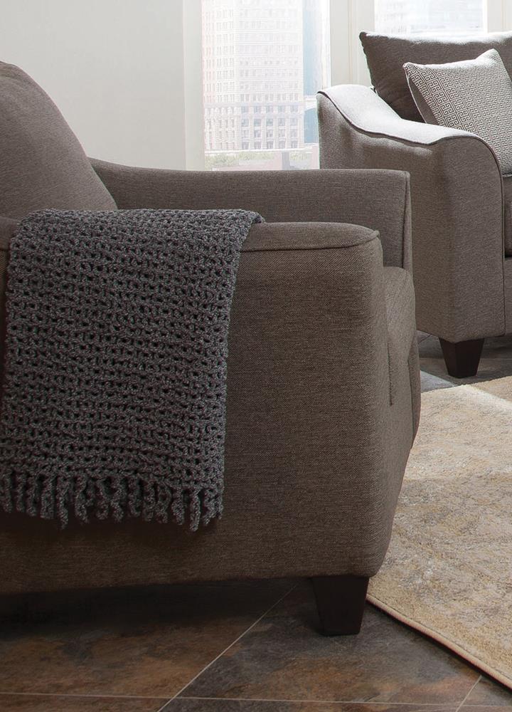 Salizar Flared Arm Chair Gray - 506023 - Luna Furniture - Dallas Store