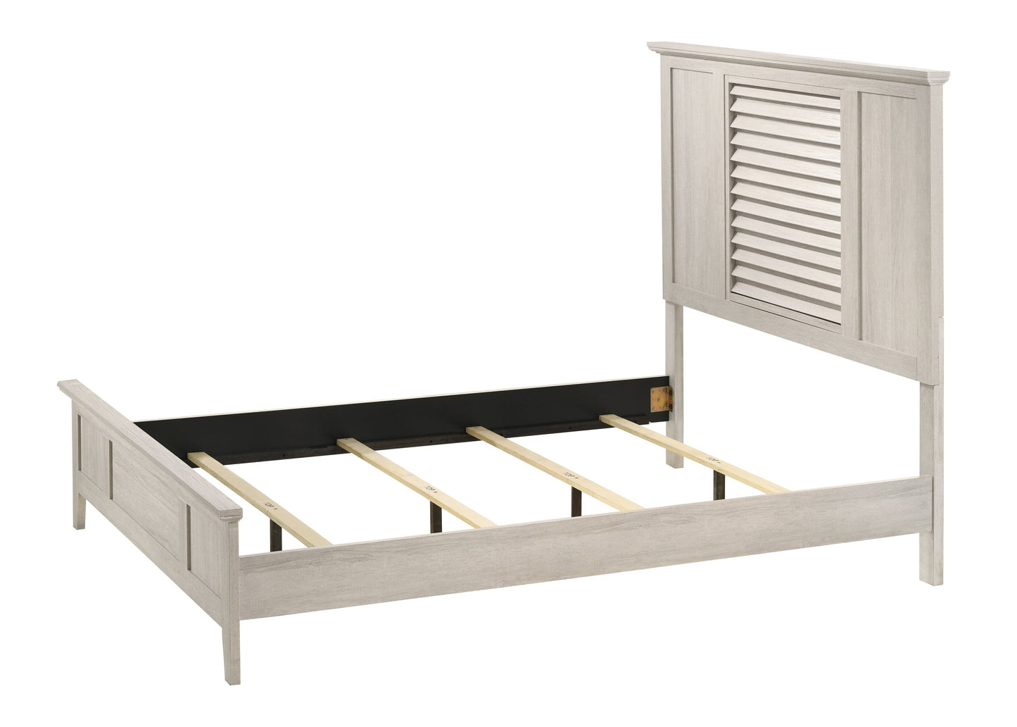 Sarter White King Panel Bed - SET | B4740-K-HBFB | B4740-KQ-RAIL | - Luna Furniture - Dallas Store
