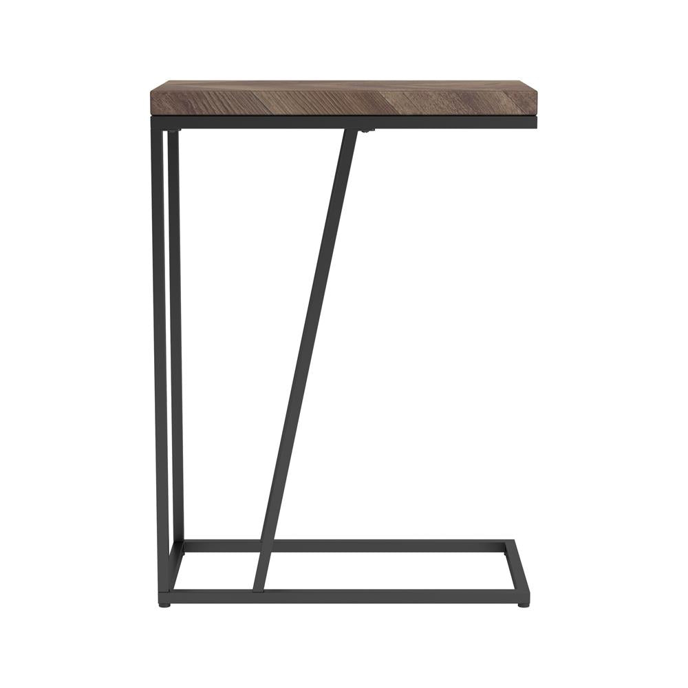Sergio Tobacco Chevron Rectangular Accent Table - 931147 - Luna Furniture - Dallas Store