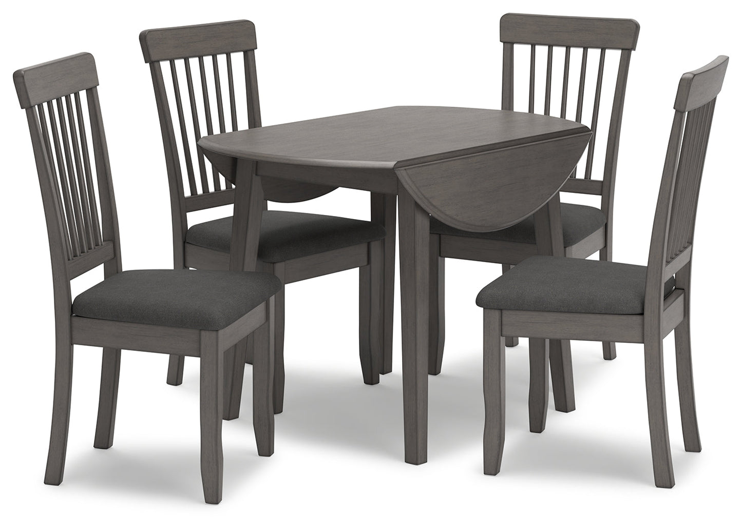 Shullden Gray Drop Leaf Dining Table - D194-15 - Luna Furniture - Dallas Store