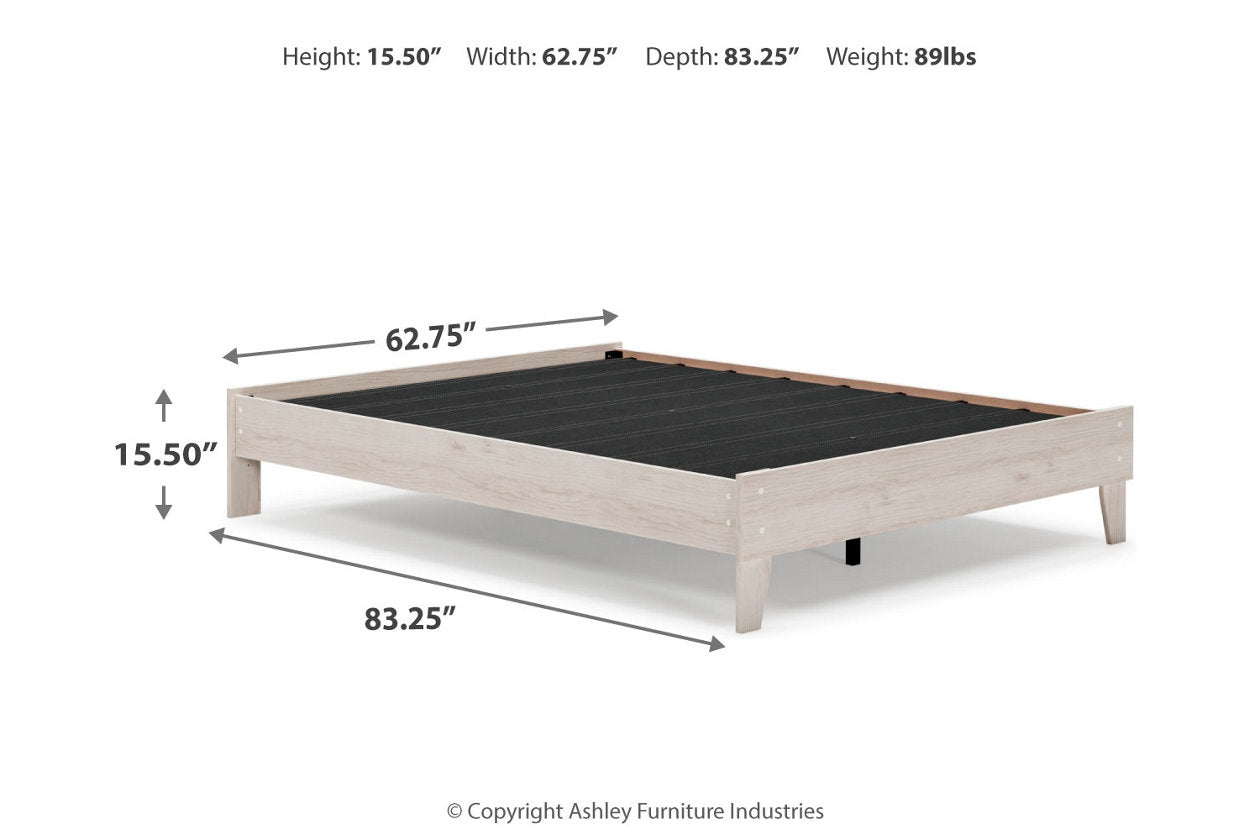 Socalle Light Natural Queen Platform Bed - EB1864-113 - Luna Furniture - Dallas Store