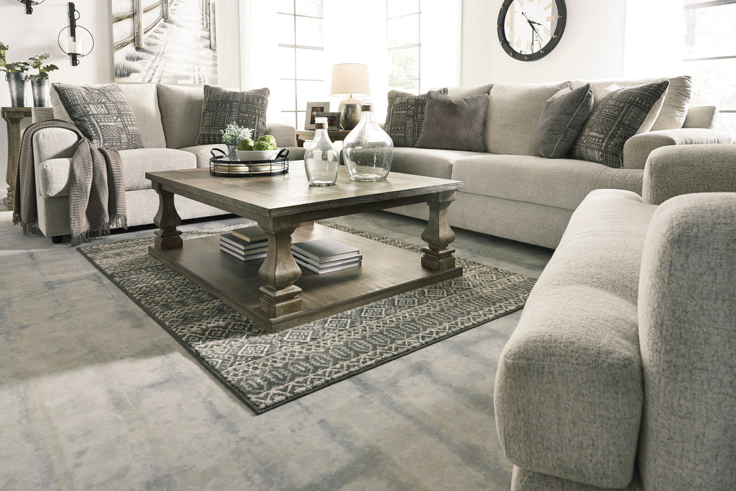 Soletren Stone Living Room Set - SET | 9510438 | 9510435 | 9510423 | 9510444 | 9510408 - Luna Furniture - Dallas Store