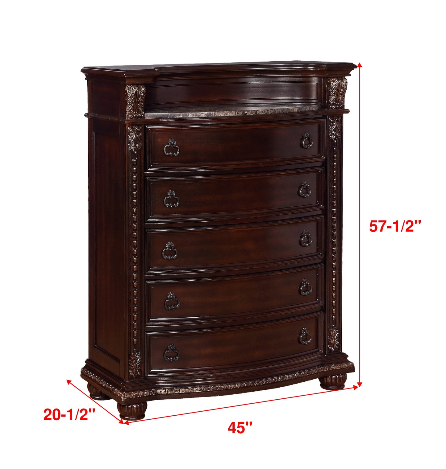 Stanley Cherry Brown Chest - B1600-4 - Luna Furniture - Dallas Store