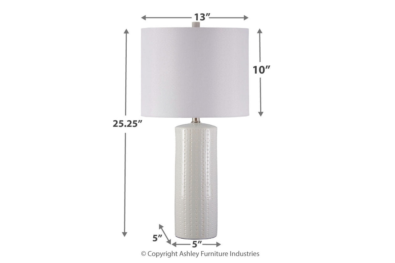 Steuben White Table Lamp, Set of 2 - L177904 - Luna Furniture - Dallas Store