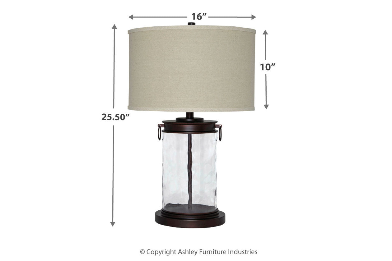 Tailynn Clear/Bronze Finish Table Lamp - L430324 - Luna Furniture - Dallas Store