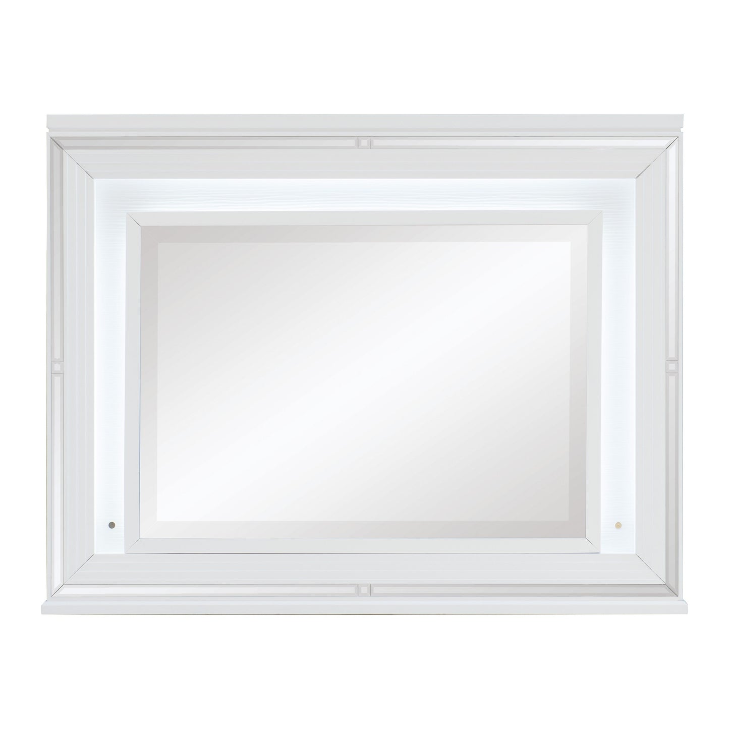 Tamsin White Mirror (Mirror Only) - 1616W-6 - Luna Furniture - Dallas Store