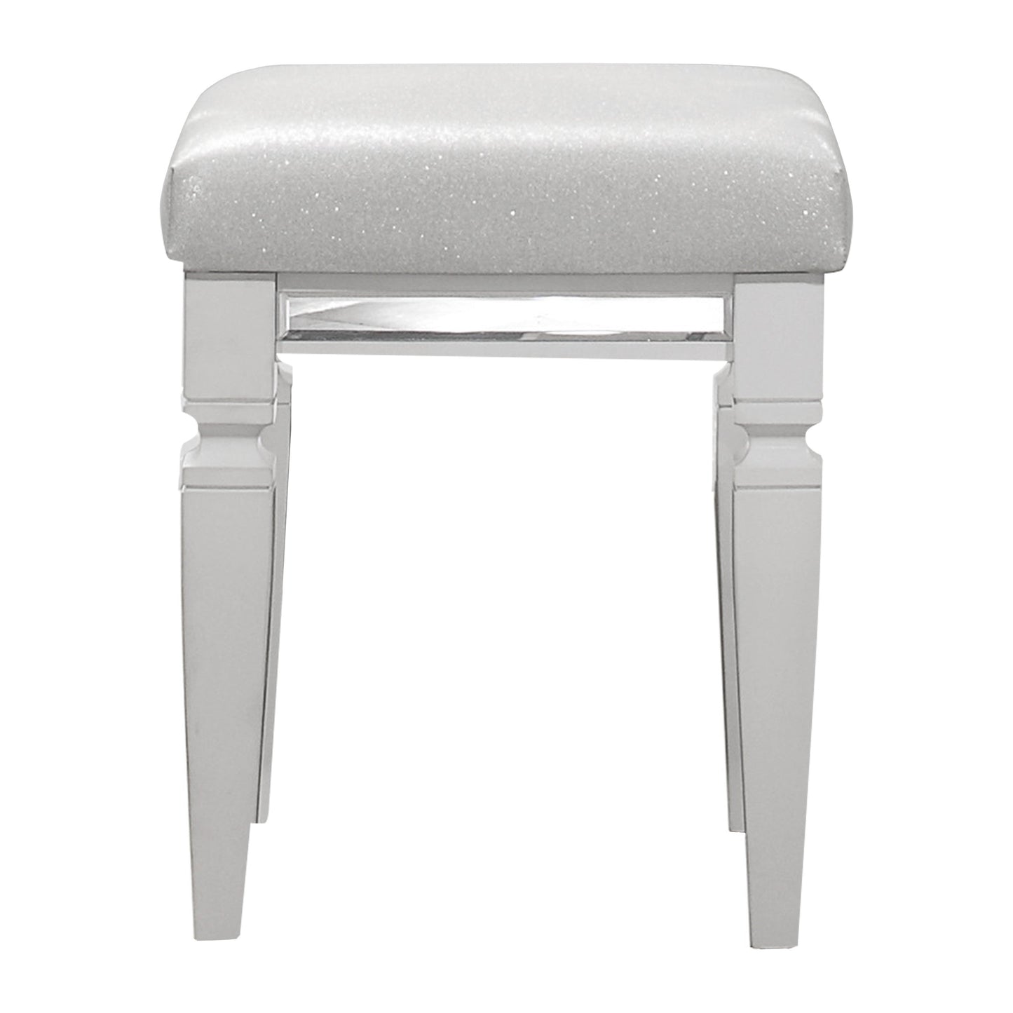 Tamsin White Vanity Stool - 1616W-14 - Luna Furniture - Dallas Store