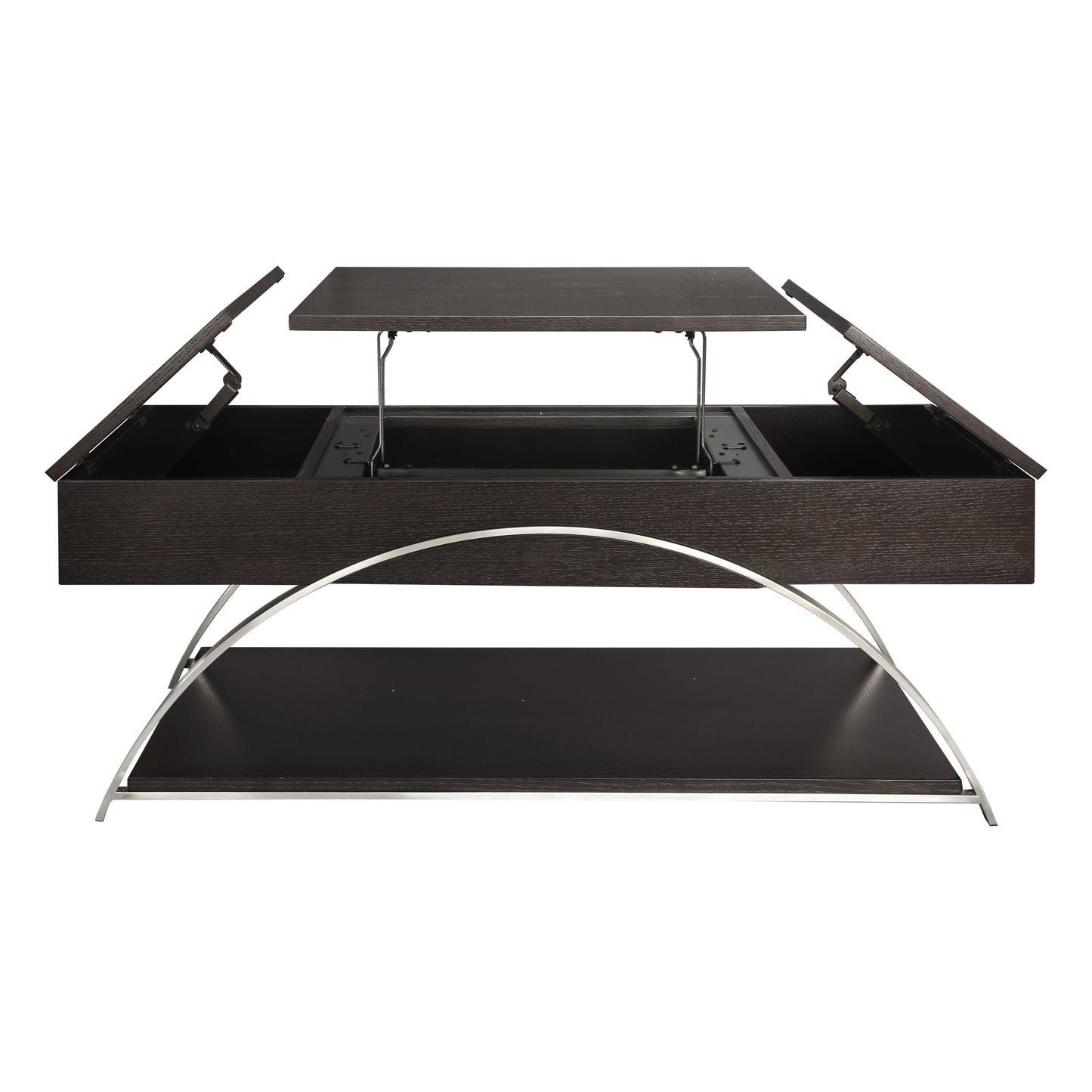 Tioga Espresso/Chrome Lift Top Cocktail Table - 3533RF-30 - Luna Furniture - Dallas Store