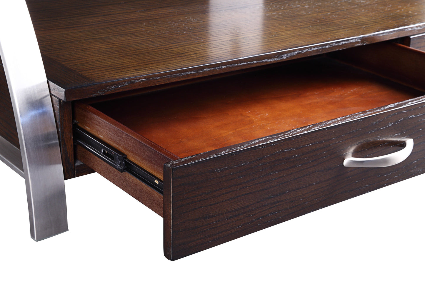 Tioga Espresso/Chrome TV Stand - 35330RF-T - Luna Furniture - Dallas Store