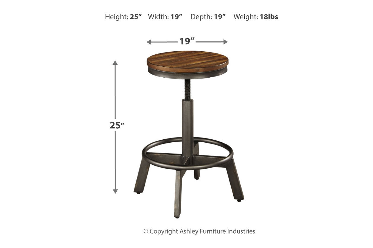 Torjin Brown/Gray Counter Height Stool, Set of 2 - D440-024 - Luna Furniture - Dallas Store