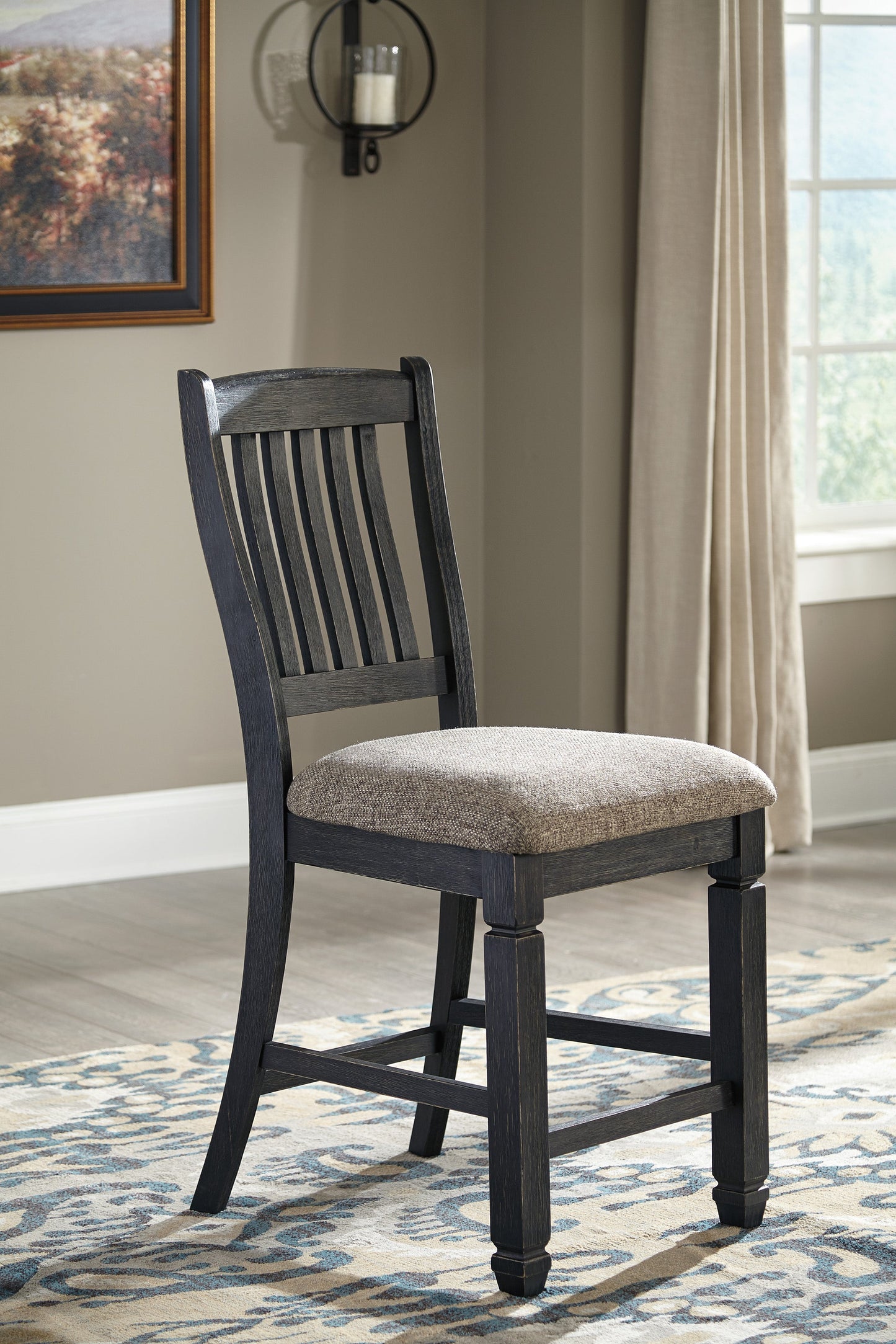 Tyler Creek Black/Grayish Brown Rectangular Dining Set - SET | D736-25 | D736-01(2) - Luna Furniture - Dallas Store