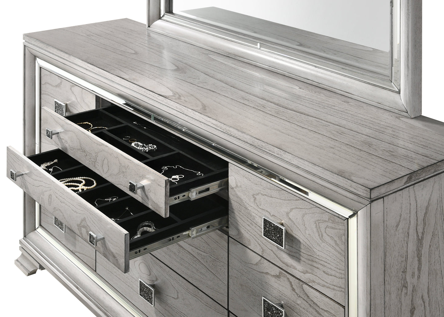 Vail Gray Dresser - B7200-1 - Luna Furniture - Dallas Store