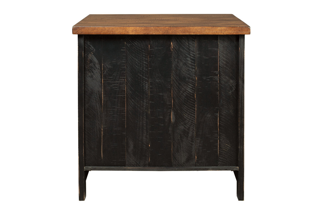 Valebeck Black/Brown End Table - T468-3 - Luna Furniture - Dallas Store