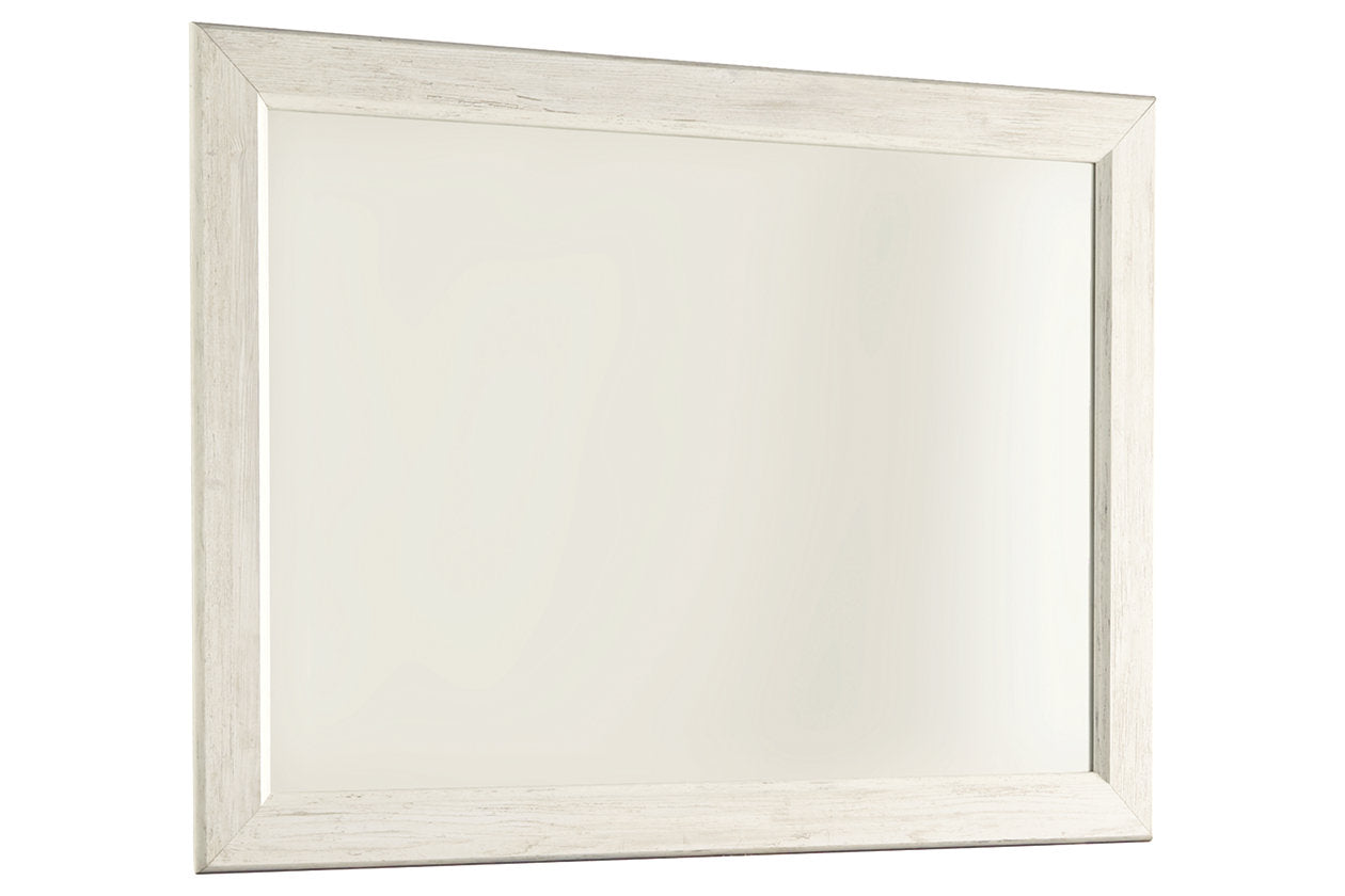 Willowton Whitewash Bedroom Mirror (Mirror Only) - B267-36 - Luna Furniture - Dallas Store