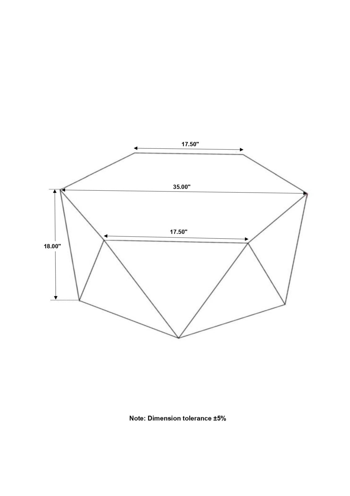 Zalika Natural Hexagonal Coffee Table - 724188 - Luna Furniture - Dallas Store