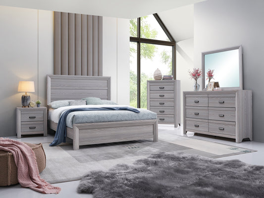Adelaide Driftwood Panel Bedroom Set - SET | B6710-Q-HBFB | B6710-KQ-RAIL | B6710-2 | B6710-4 - Luna Furniture - Dallas Store