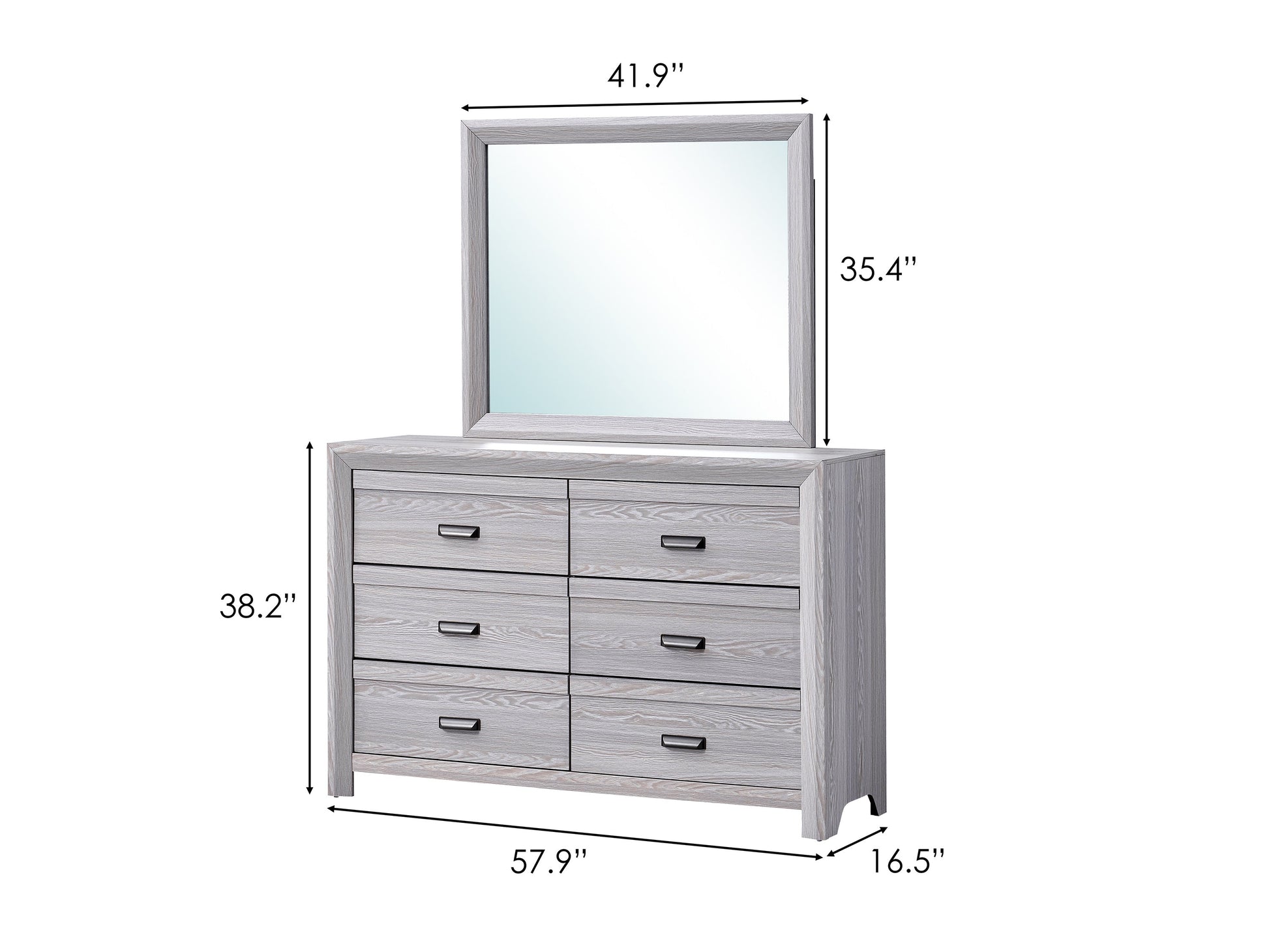 Adelaide Driftwood Panel Bedroom Set - SET | B6710-Q-HBFB | B6710-KQ-RAIL | B6710-2 | B6710-4 - Luna Furniture - Dallas Store
