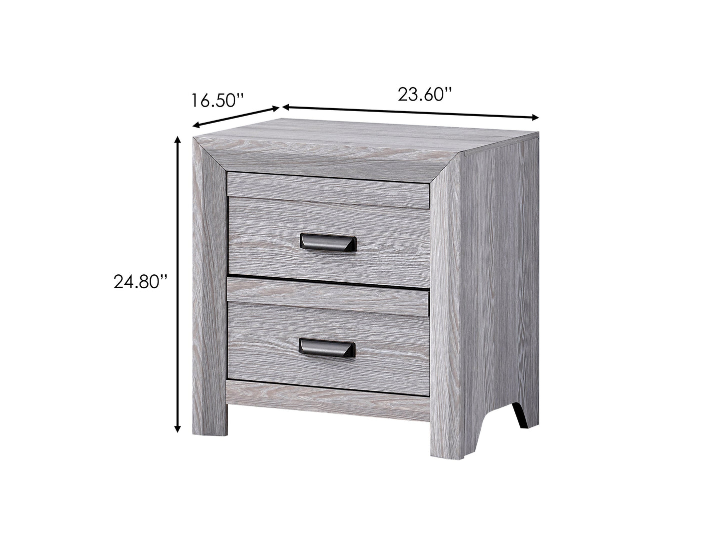 Adelaide Driftwood Panel Bedroom Set - SET | B6710-Q-HBFB | B6710-KQ-RAIL | B6710-2 | B6710-4 - Luna Furniture - Dallas Store