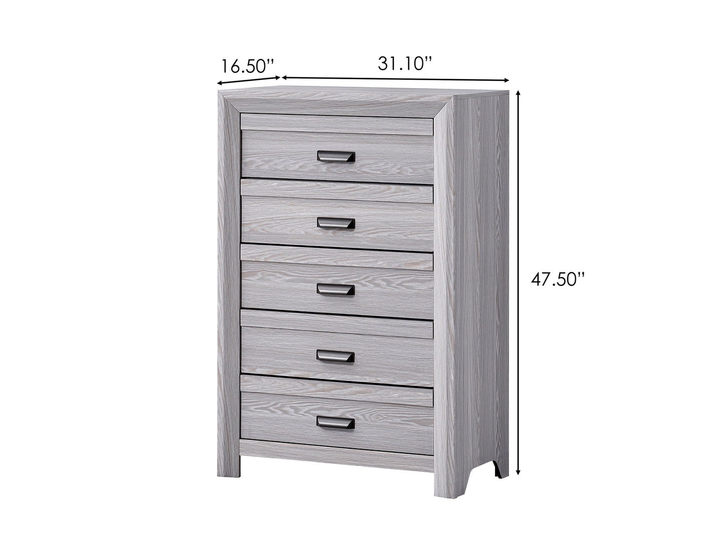 Adelaide Driftwood Panel Bedroom Set - SET | B6710-Q-HBFB | B6710-KQ-RAIL | B6710-2 | B6710-4 - Luna Furniture - Dallas Store