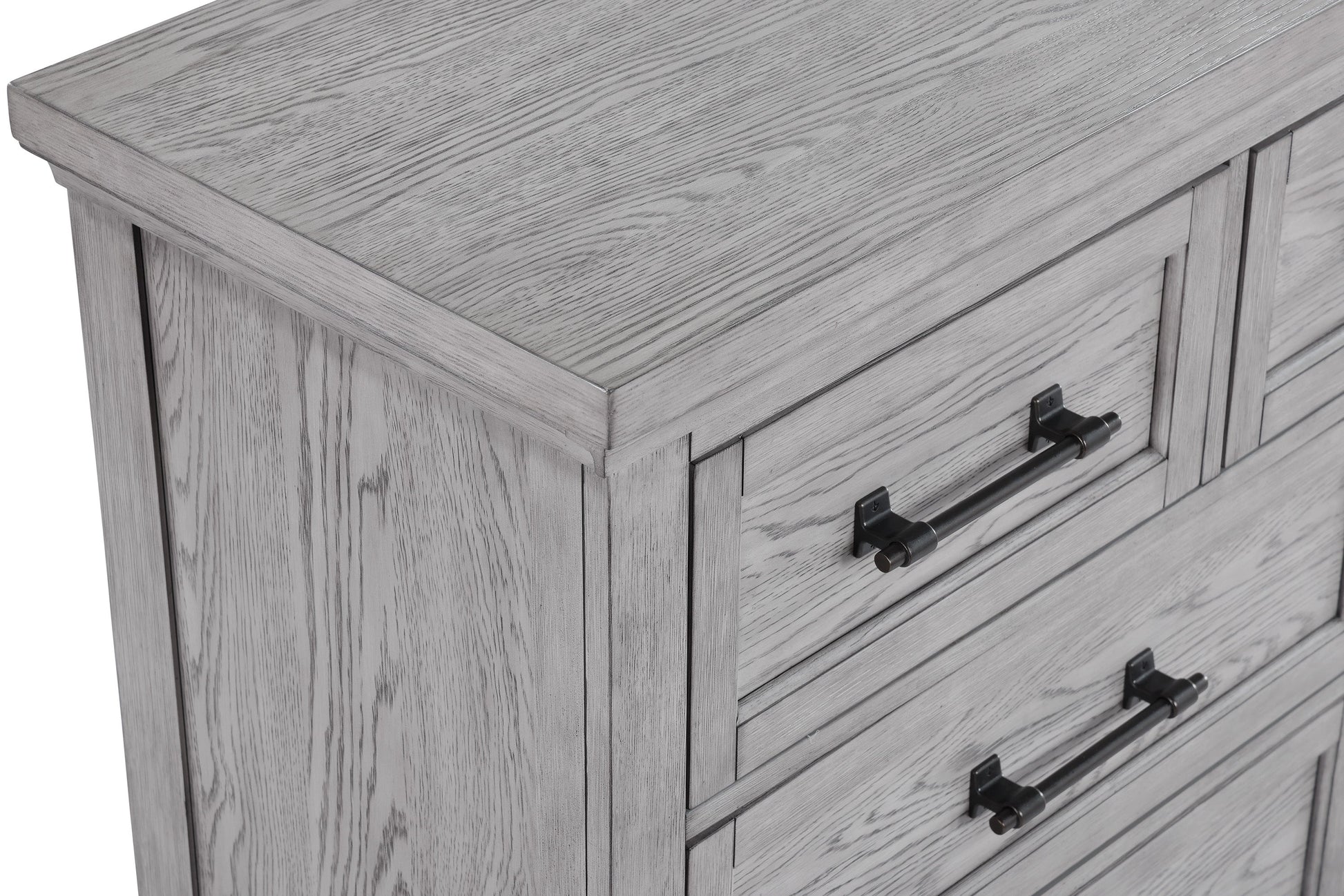 Beckett Rustic Gray Footboard Bench Panel Bedroom Set - SET | B1900-Q-HB | B1900-Q-FB | B1900-KQ-RAIL | B1900-2 | B1900-4