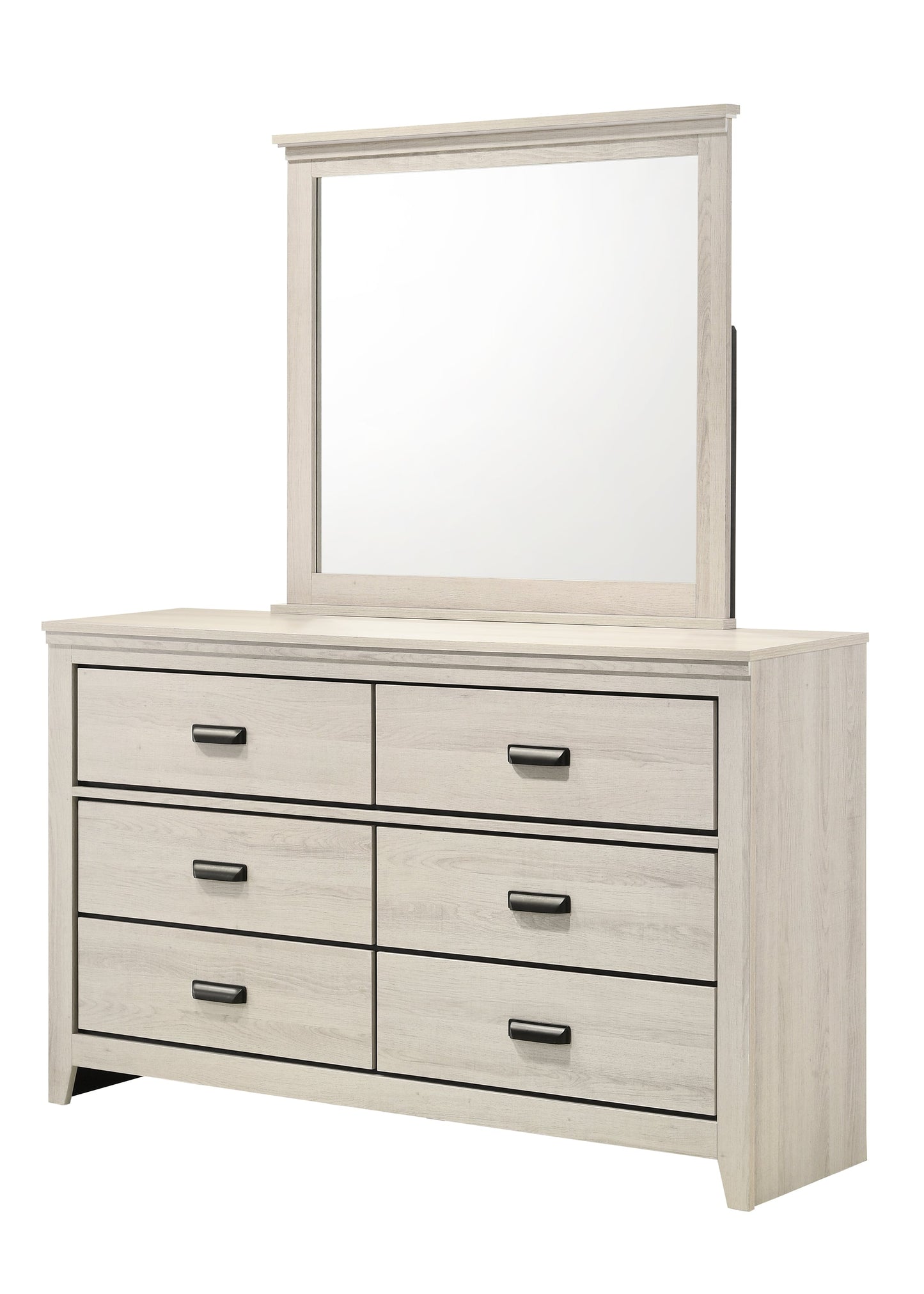Carter White Platform Youth Bedroom Set - SET | B6810-F-BED | B6810-2 | B6810-4