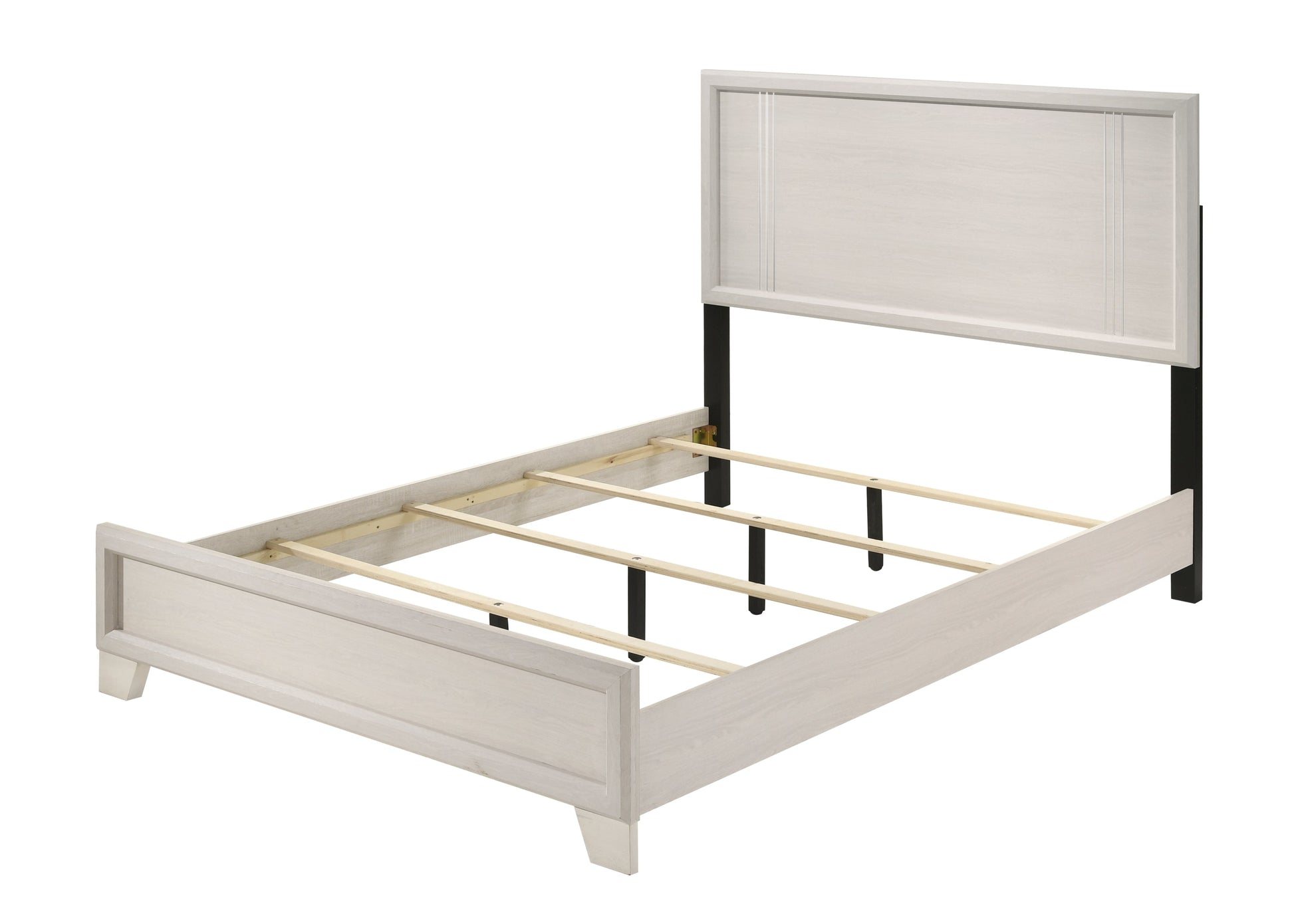 Charlie White King Panel Bed - SET | B9230-K-HBFB | B9230-KQ-RAIL - Luna Furniture - Dallas Store
