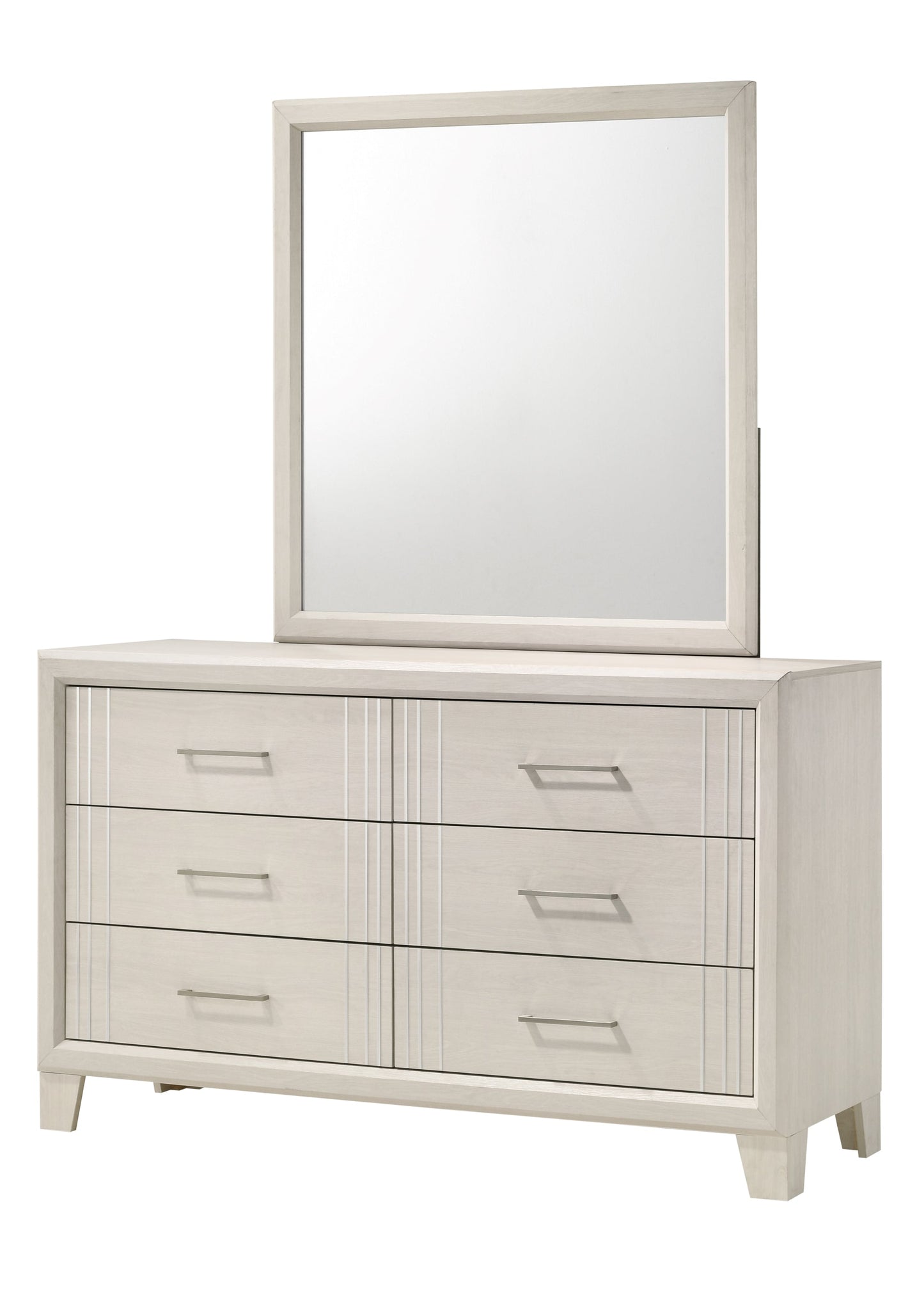 Charlie White Panel Bedroom Set - SET | B9230-Q-HBFB | B9230-KQ-RAIL | B9230-2 | B9230-4 - Luna Furniture - Dallas Store