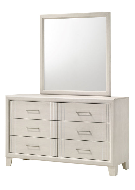 Charlie White Queen Panel Bed - SET | B9230-Q-HBFB | B9230-KQ-RAIL - Luna Furniture - Dallas Store