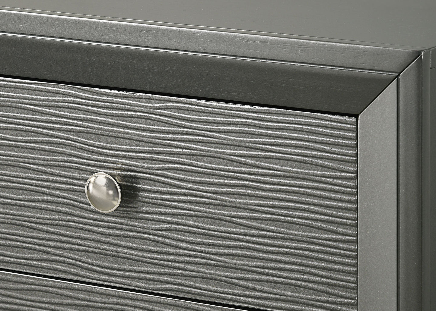 Denker Gunmetal Panel Bedroom Set - SET | B4715-Q-HBFB | B4715-Q-RAIL | B4715-2 | B4715-4 - Luna Furniture - Dallas Store