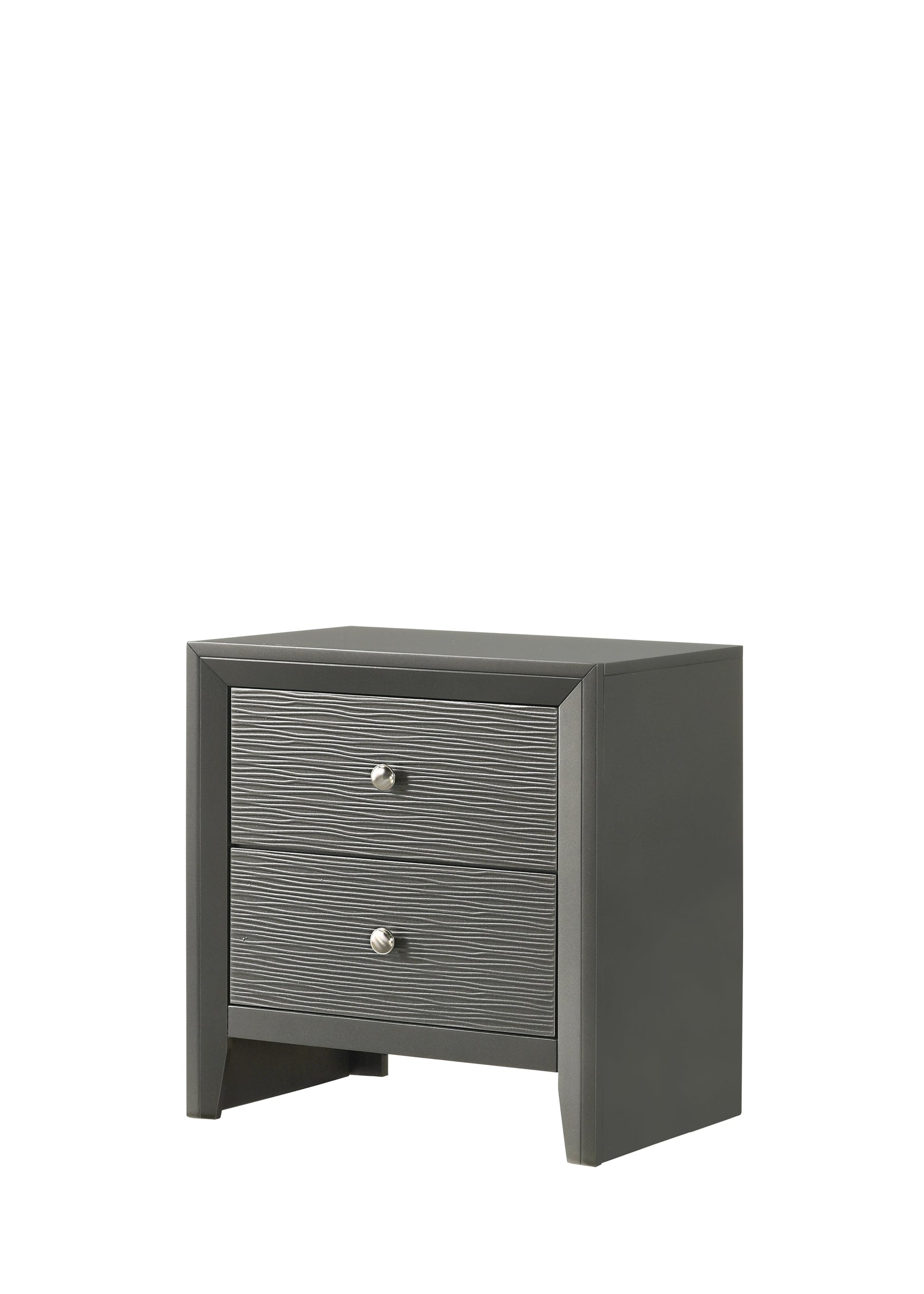 Denker Gunmetal Panel Bedroom Set - SET | B4715-Q-HBFB | B4715-Q-RAIL | B4715-2 | B4715-4 - Luna Furniture - Dallas Store