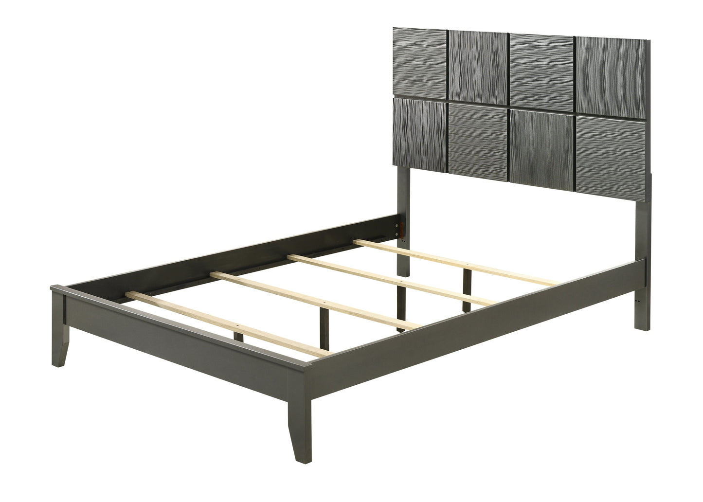 Denker Gunmetal Panel Youth Bedroom Set - SET | B4715-F-HBFB | B4715-F-RAIL | B4715-2 | B4715-4 - Luna Furniture - Dallas Store
