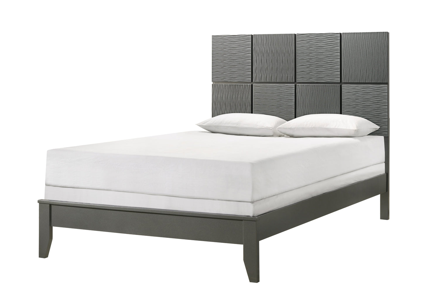 Denker Gunmetal Panel Youth Bedroom Set - SET | B4715-F-HBFB | B4715-F-RAIL | B4715-2 | B4715-4 - Luna Furniture - Dallas Store