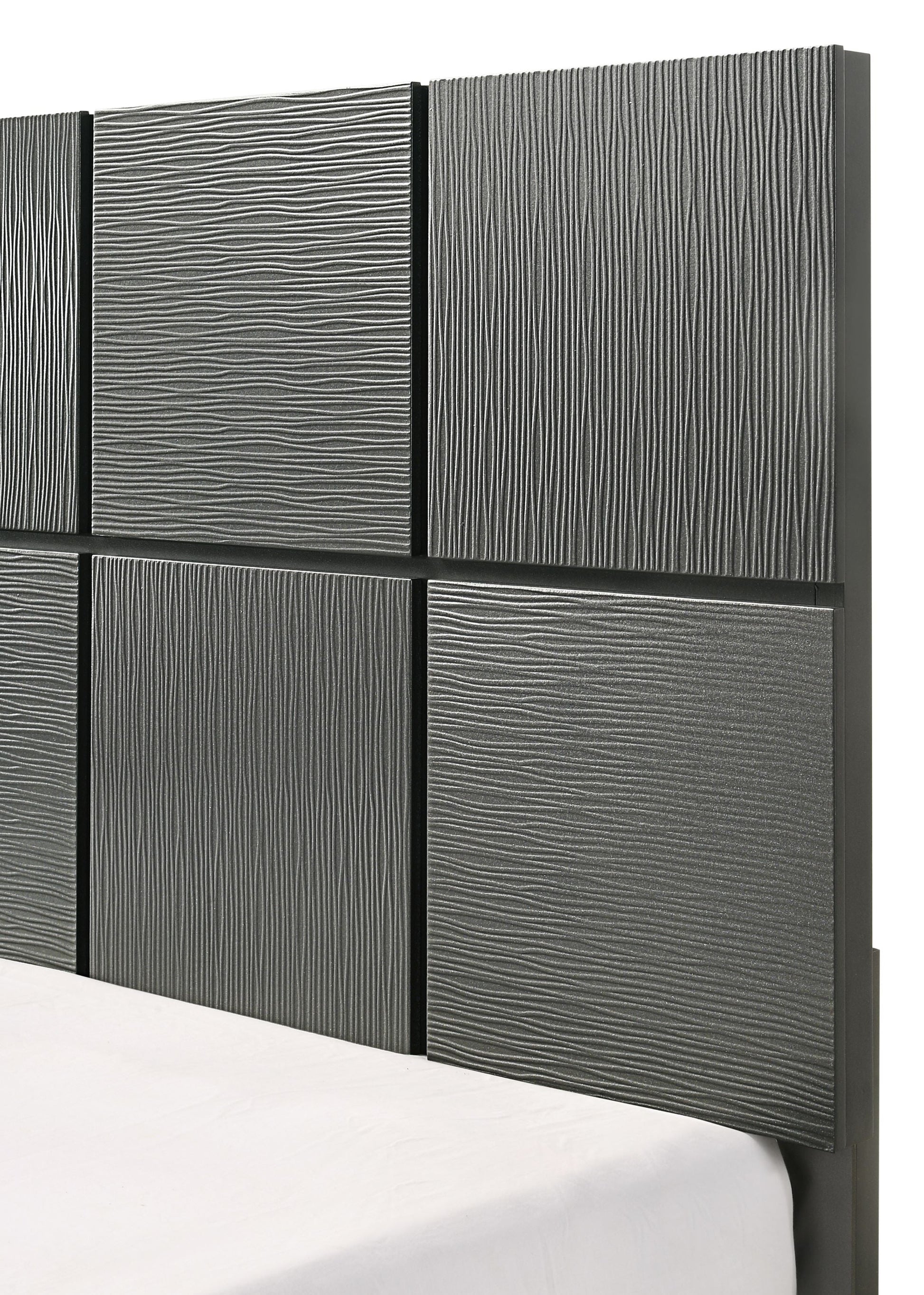Denker Gunmetal Panel Youth Bedroom Set - SET | B4715-F-HBFB | B4715-F-RAIL | B4715-2 | B4715-4 - Luna Furniture - Dallas Store